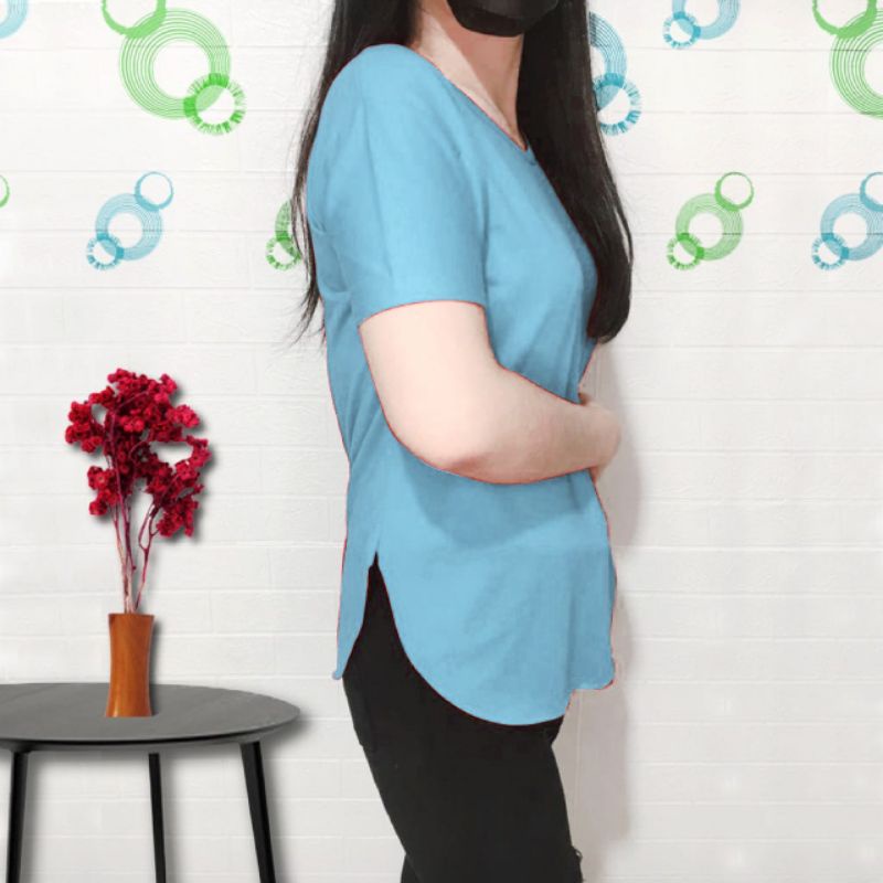 kaos diatro oval wanita.kaos oval polos..