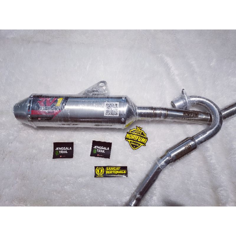 Knalpot Kenalpot NORIFUMI RV1 N4 CRF KLX DTRACKER WR155-PANJANG