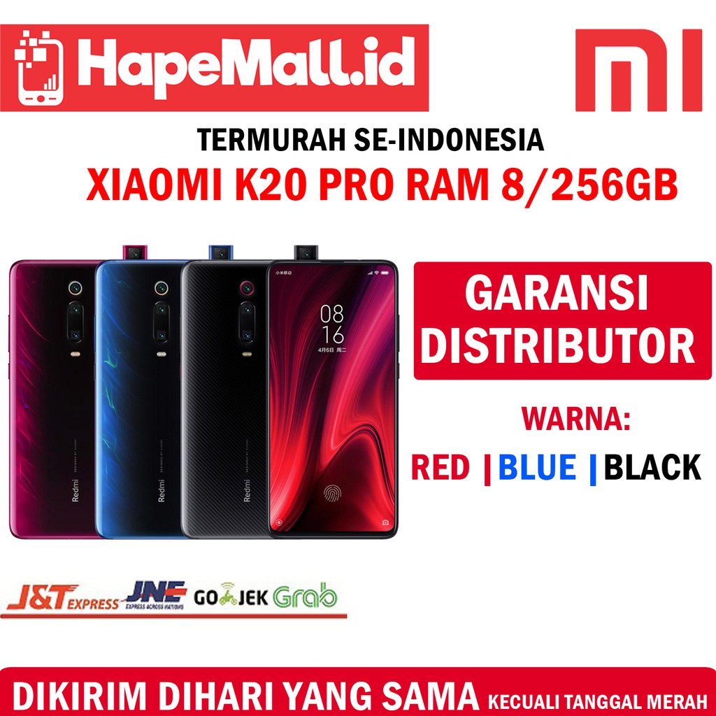 XIAOMI K20 PRO RAM 8-256GB GARANSI DISTRI TERMURAH