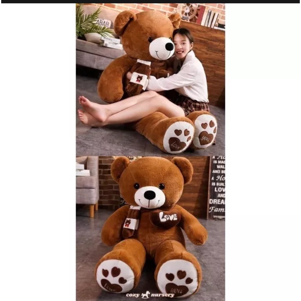 boneka teddy bear plufyy boneka beruang jumbo 1,2 boneka beruang