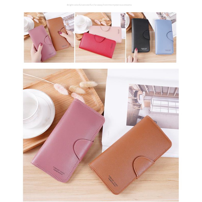 (COD)Dompet Wanita AS01  Panjang  Dompet wanita import Panjang Tipis