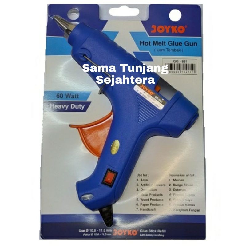 

JOYKO GLUE GUN 60 WATT ALAT LEM TEMBAK KECIL MESIN HOT MELT 60 W