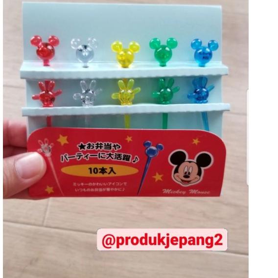 Menarik.. Tusukan Bento Mickey Minnie Disney Food Pick Mickey Minnie Disney Food Picks