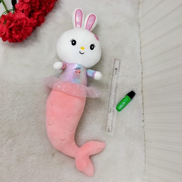 Boneka Kelinci Mermaid Size 50cm/kado ultah/boneka mermaid