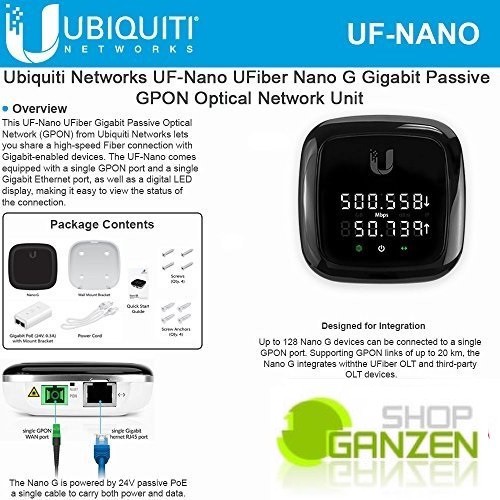 Ubiquiti UF-NANO GPON Optical Network Unit UFiber Nano G