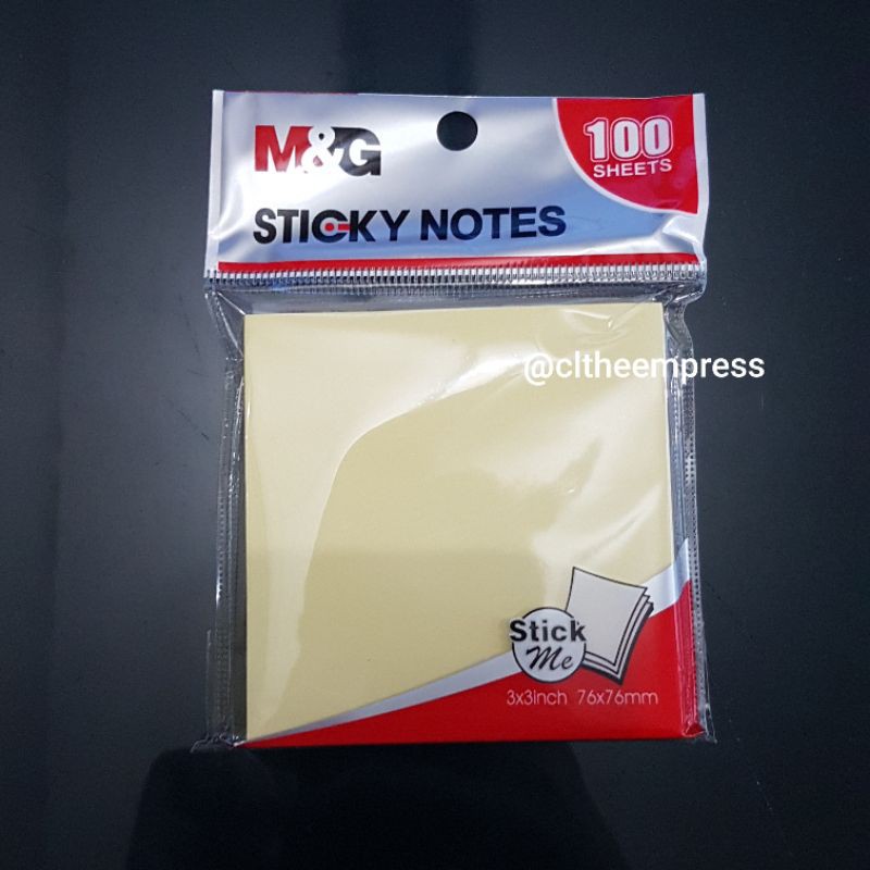 

Sticky Notes 3×3" 76x76mm 100sheets M&G