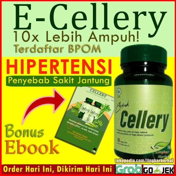 READY STOCK E Cellery Obat Darah Tinggi Hipertensi Ekstrak Cellery Kapsul Herbal Asli