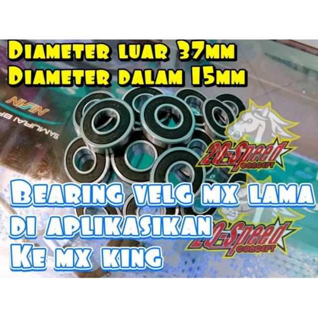 Bearing velg mx lama di aplikasikan ke mx king