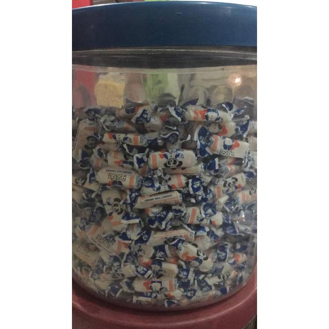 

Paket 1kg permen susu panda permen susu asli permen anak-anak cemilan permen