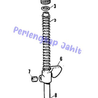 Bar Spring Presser (Large) Mesin Jahit Brother Lubang Kancing B814 141451001