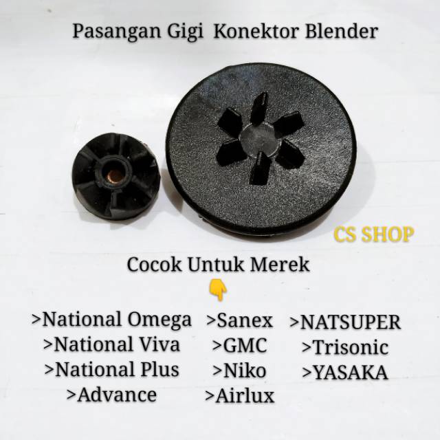 GIGI+KONEKTOR BLENDER NATIONAL DRAT KECIL/1SET KONEKTOR BLENDER DRAT KECIL NATIONAL