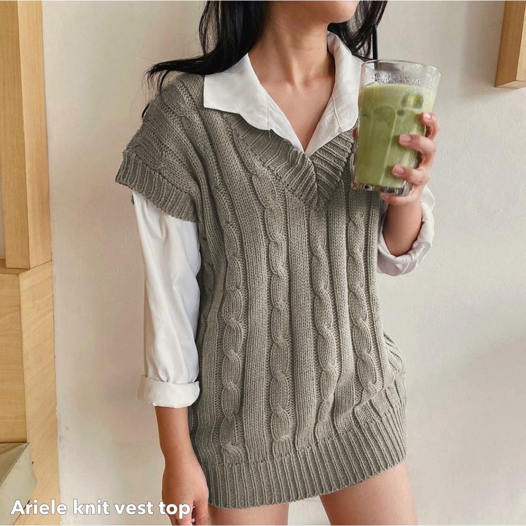 Ariele knit vest top -Thejanclothes