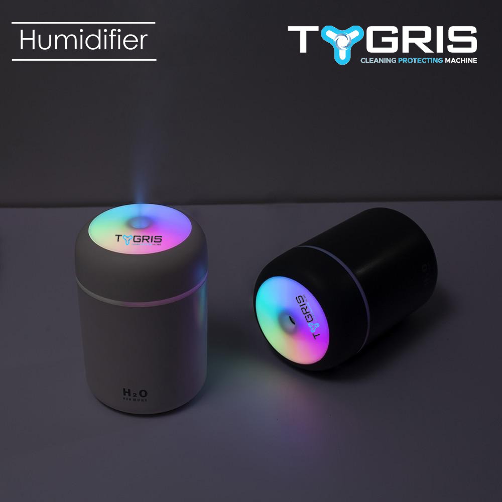 HUMIDIFIER COLORFUL LED TYGRIS + 1 LITER DAILY DESINFEKTAN HUMIDIFIER &amp; DIFFUSER