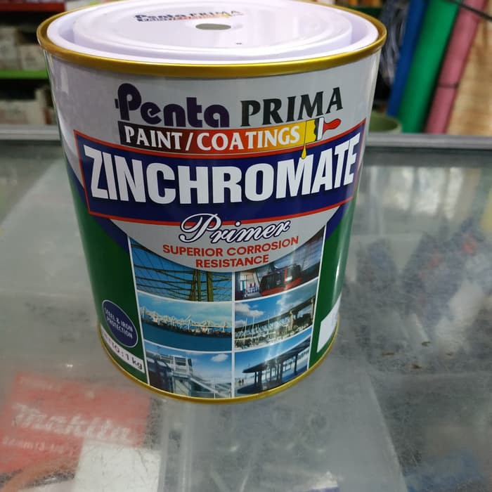 

cat minyak zinc chromate penta green 1k