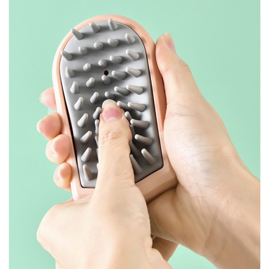 UNNISO - Sisir Keramas Silicone Massage Brush SK05