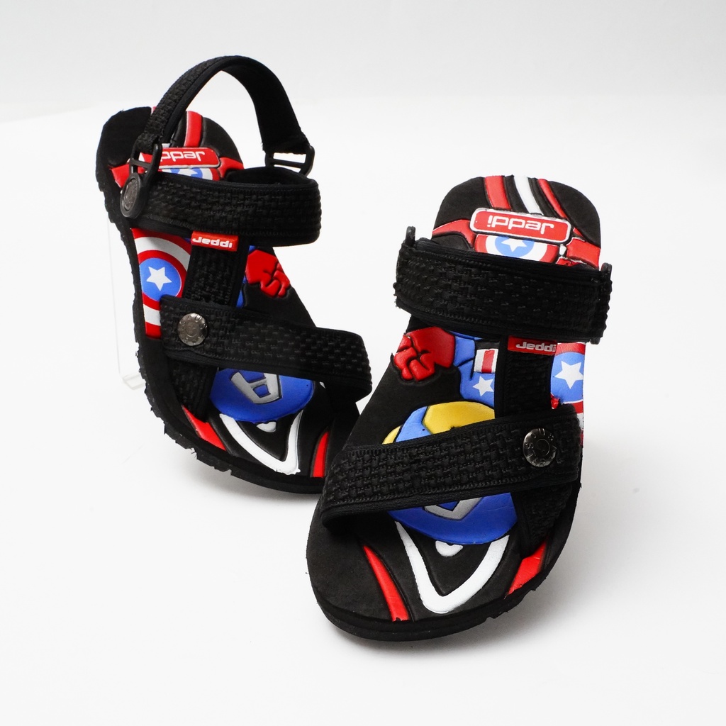 JEDDI [GNG SUPERHERO] CAPTAIN AMERICA Sandal Let Gunung Anak Cowok/ Sandal Gunung Slop Anak Laki-laki/ Sendal Let Anak