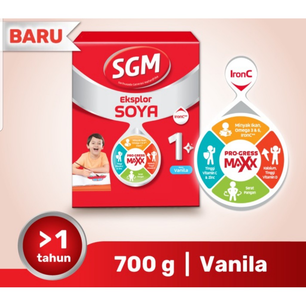 Sgm Soya 1+ Vanila / Madu 700gr / Toko Makmur Online