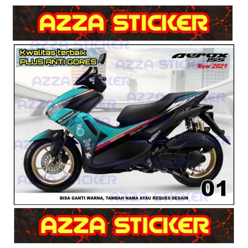 Sticker decal Yamaha Aerox 155 2021 Full Body decal Yamaha Aerox 155 2021 Full body 01