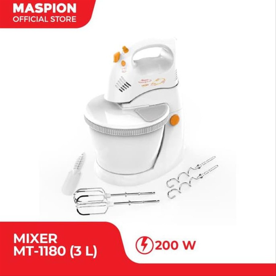 Maspion Stand Mixer MT 1180 3 Liter Pencampur Pengaduk Adonan MT1180 3 Liter 3L