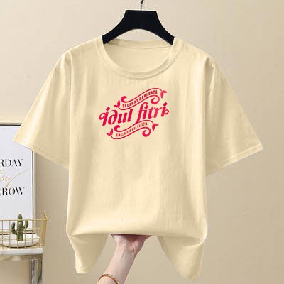 YOURSTYLE1119 - KAOS IDUL FITRI  BAJU KAOS WANITA DISTRO UNISEX OVERSIZE PRIA JUMBO CASUAL KEKINIAN