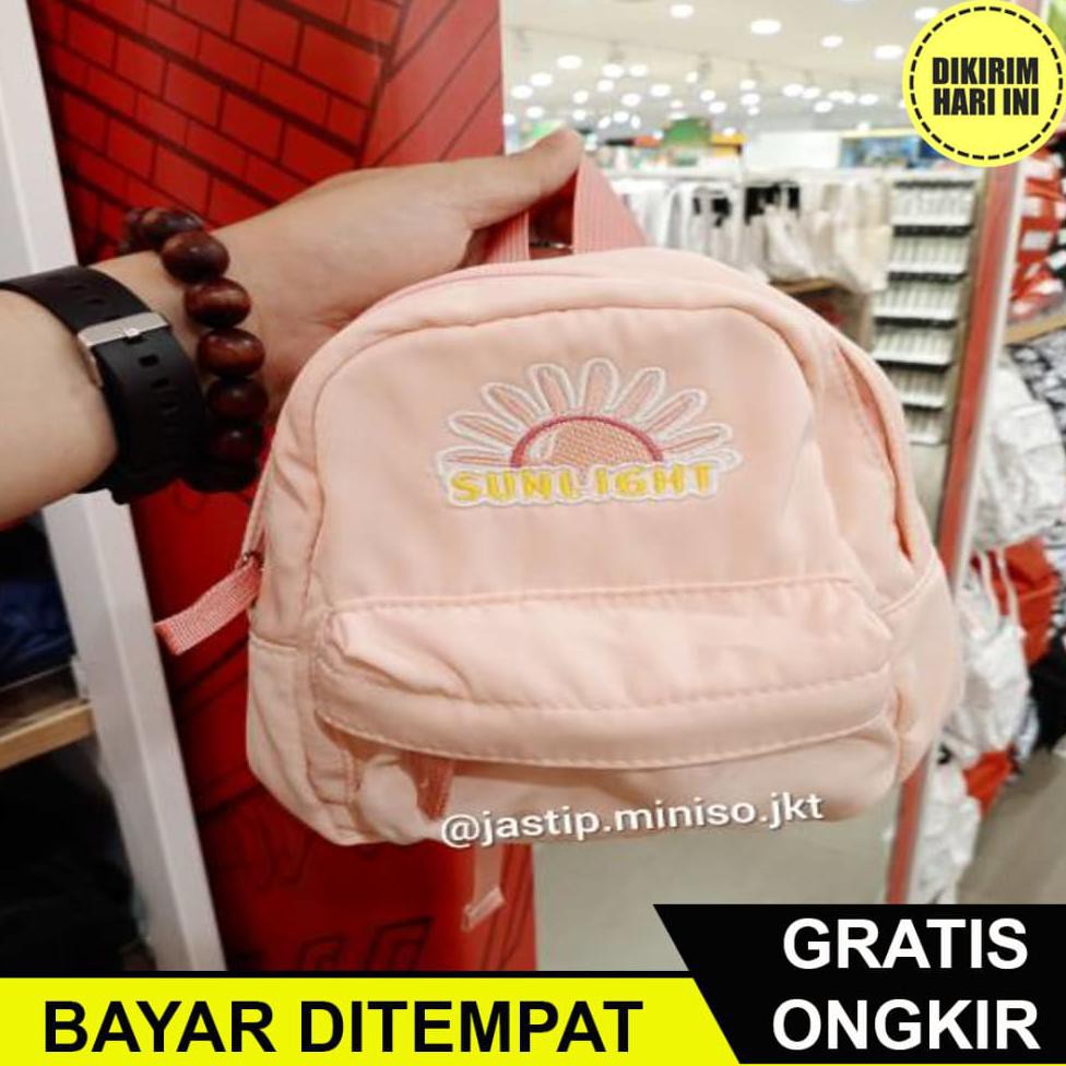 JB2058 MINISO 🆕 - TAS RANSEL MINI 16x8x20.5cm