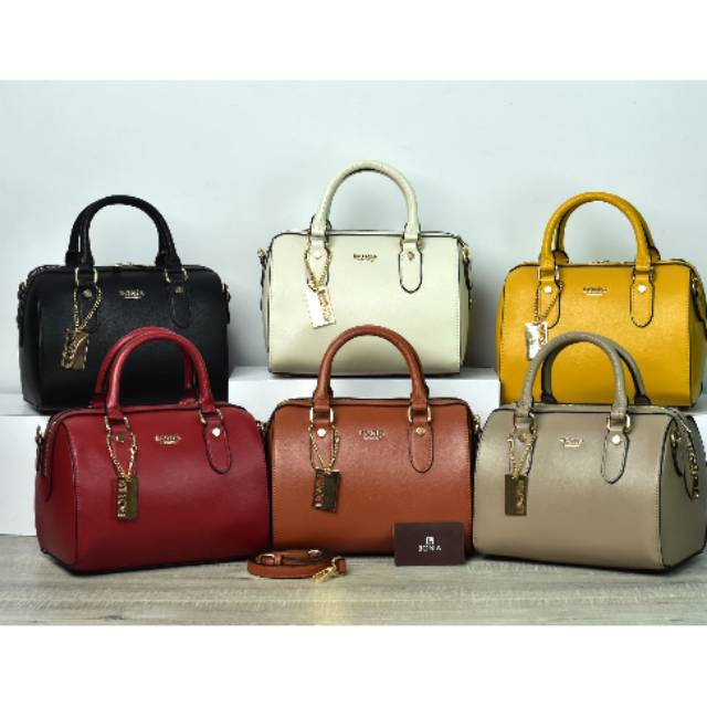 Tas Bonia Boston Satchel Leather Small 