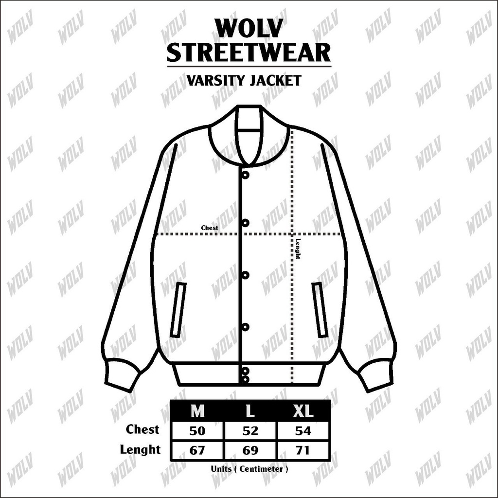 WISDOM x WOLV Jaket Varsity Tiger Japan Black Original FULL BORDIR premium cotton - Baseball pria - varsity tiger original - bisa bayar di rumah