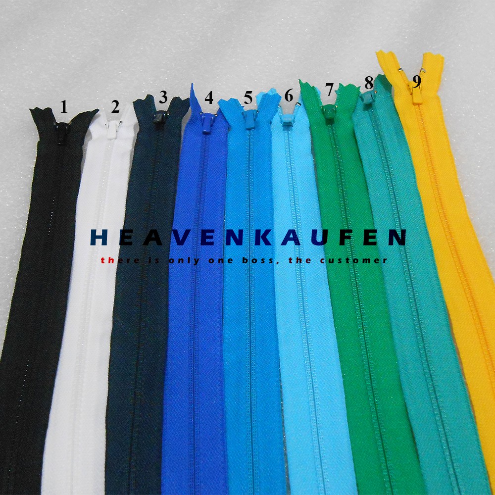 Resleting Zipper Sleting YKK 40 cm / 16 inch Murah Close-End Warna Warni