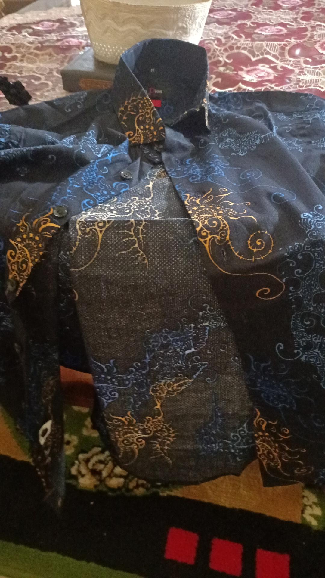 Kemeja Batik Pria Slim Fit Tk03