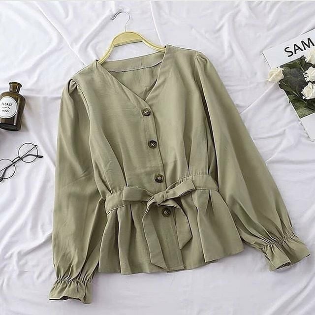 SELINA TOP - FLOTTILICIOUS / BLOUSE MUSLIM / BLOUSE MURAH / ATASAN MURAH / GROSIR BAJU ONLINE