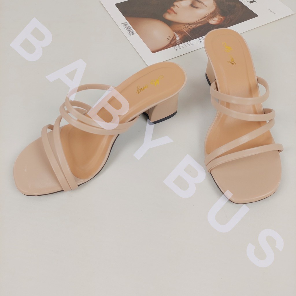 BBS MSH 05 Sandal High Heels Hak Tahu Strappy Heeled Wanita Impor Murah