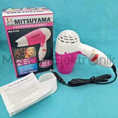 Hair Dryer Travel Mitsuyama MS-5102 / Pengering rambut Lipat