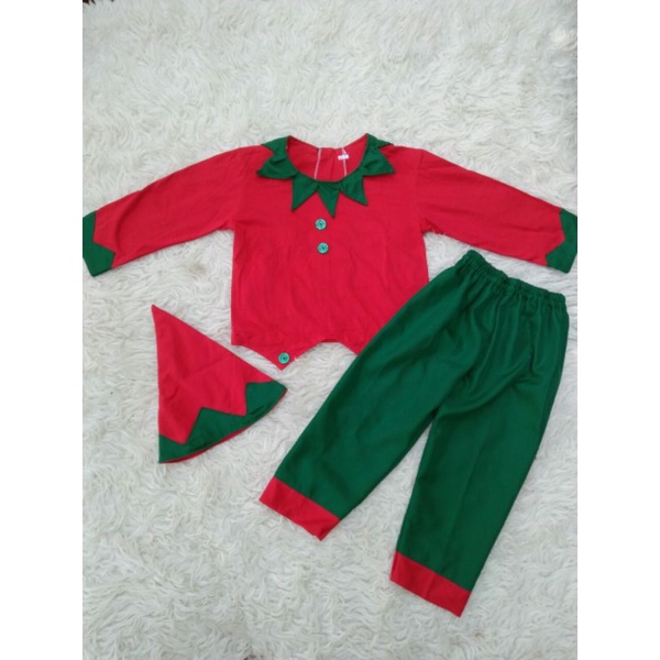 Baju semangka natal / kostum natal anak murah / baju natal anak murah /seragam natal murah / baju natal bayi