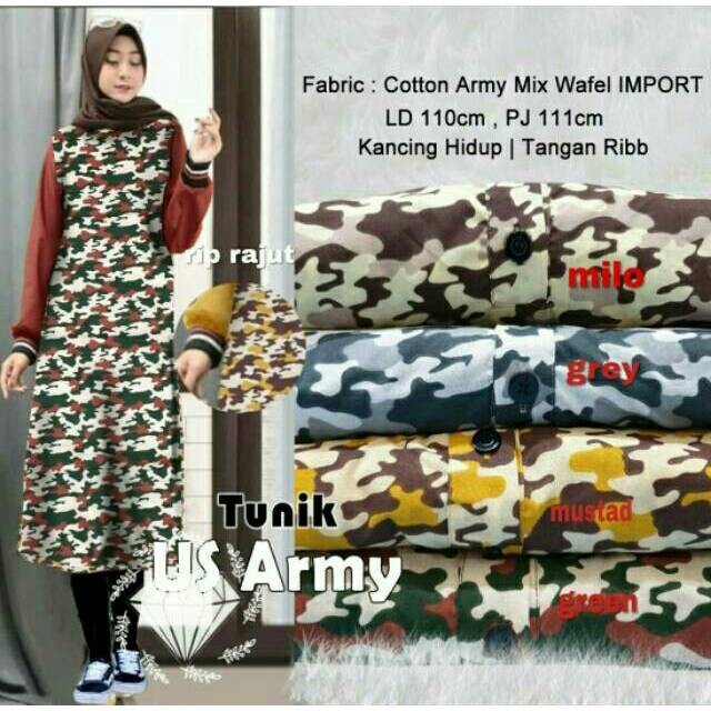 TUNIK US ARMY GAMIS