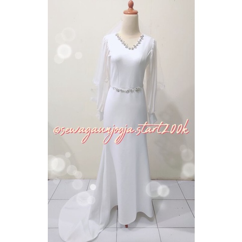 Gaun prewedding gaun wedding pengantin DISEWAKAN