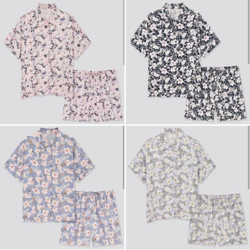 Piyama rayon satin uniqlo sale