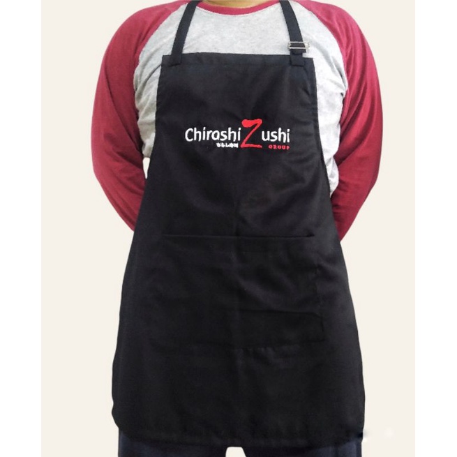 Apron/ Celemek Custom Bordir