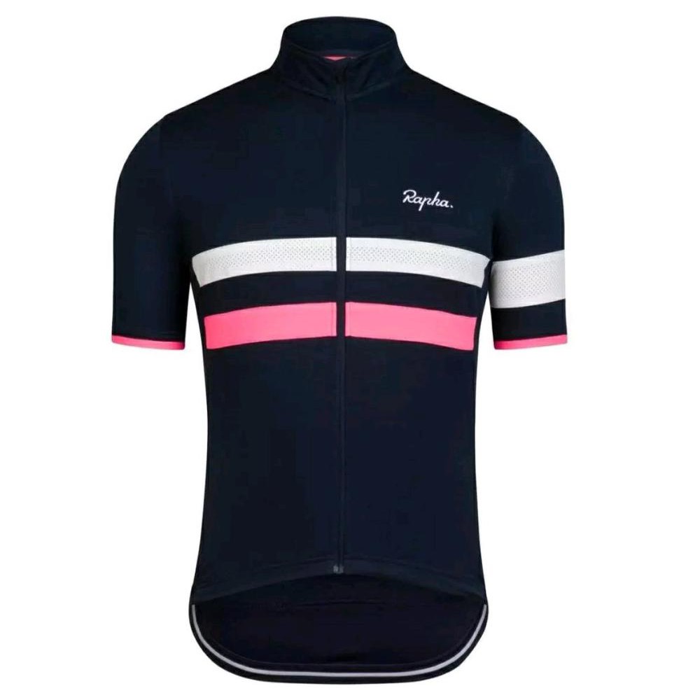 Rapha Blue Cycling Jersey Sepeda Roadbike Import