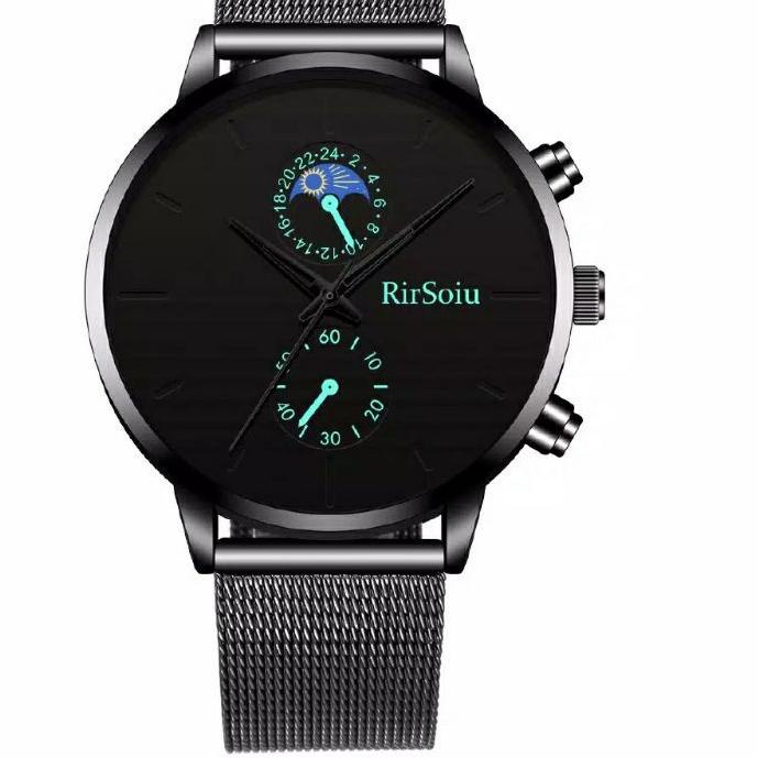 Gratis ongkir|SQ34|jam tangan pria mewah full stels tali pasir tipis Sempel Anti air