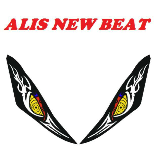 Stiker lampu depan Alis  beat/street 2016-2020
