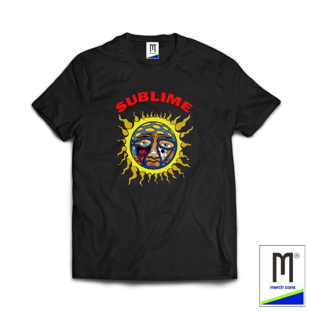 TSHIRT MARCHANDISE BAND SUBLIME HITAM