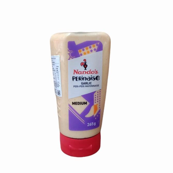 

] NANDO'S PERINAISE MAYONAISE GARLIC MEDIUM 265 GR - NANDOS MAYONNAISE