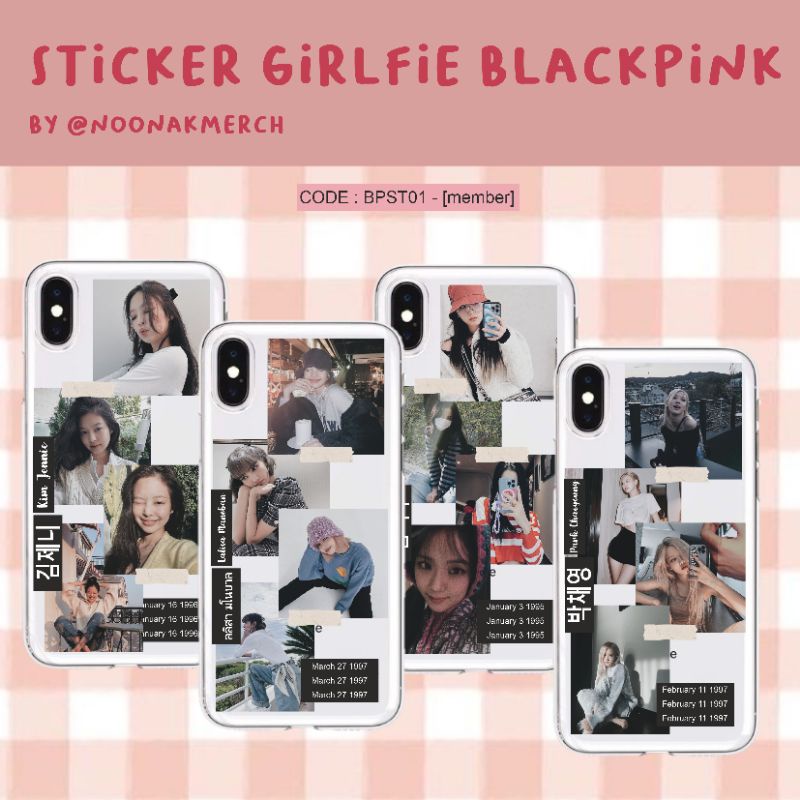 

[Minimal pembelian 10.000 bisa mix produk lain] Sticker girlfriend blackpink | sticker girlfriend kpop | girlfriend blackpink kpop JISOO JENNIE ROSE LISA