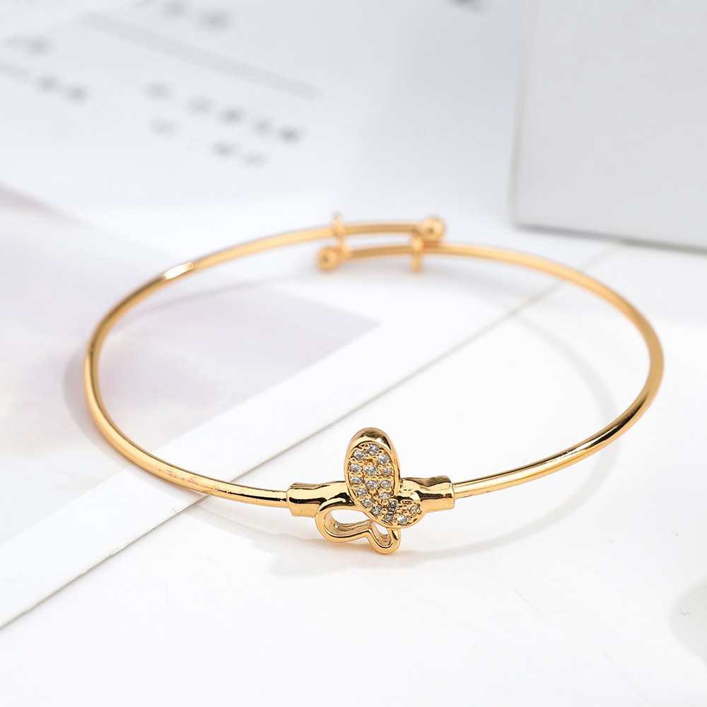 set perhiasan anak titanium kalung anti karat gelang wanita anting korea cincin fashion asesoris D445