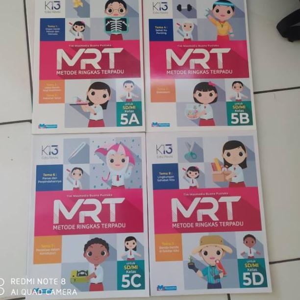 "PDC. 472687" Buku MRT kelas 5 SD jilid ABCD Masmedia