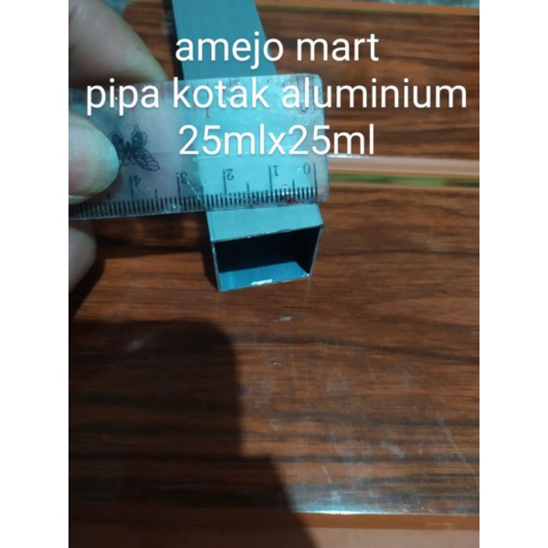 TERMURAH PIPA KOTAK ALUMINIUM 25MLX25ML