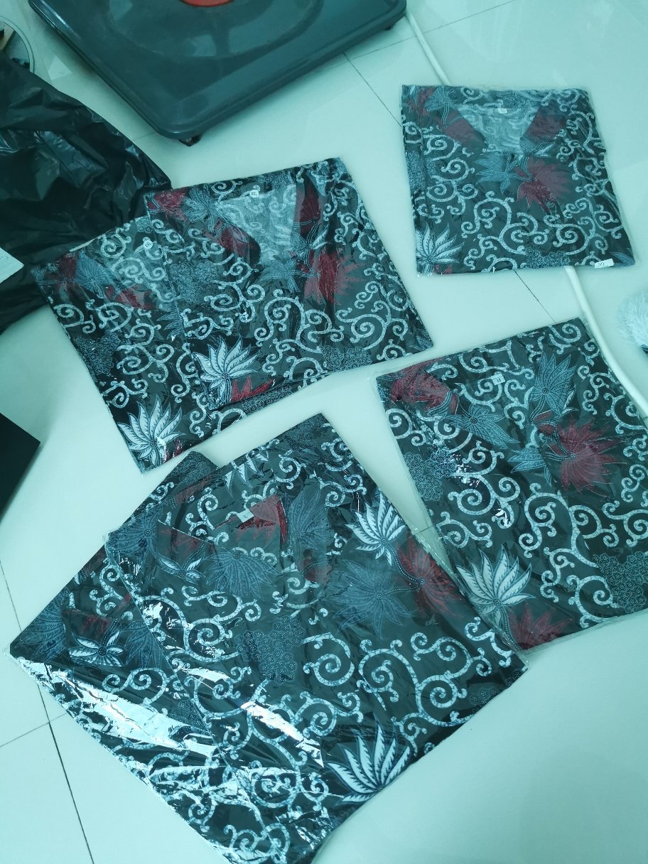 Batik Couple Keluarga Modern Sania Ruffle Ori Ndoro Jowi Dnt Motif Kembang Langit