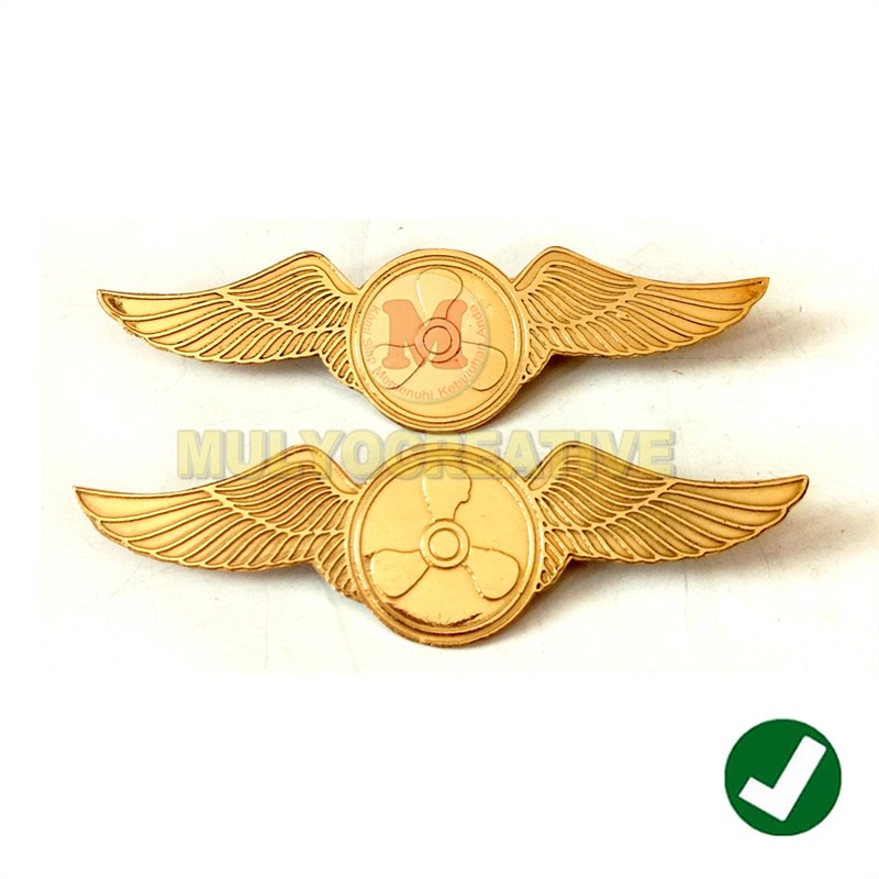 Lencana Wing Atribut Sekolah Pelayaran Logo Baling-Baling