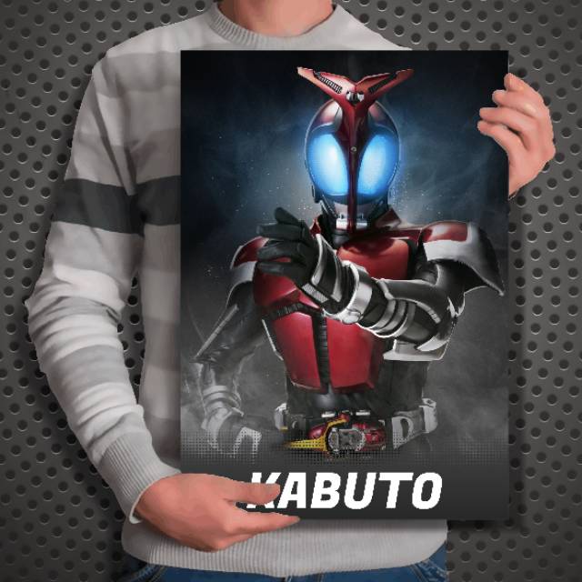 Poster Kamen Rider Heisei Phase 1 - Kuuga Agito Ryuki Faiz Blade Hibiki Kabuto Den-O Kiva Decade