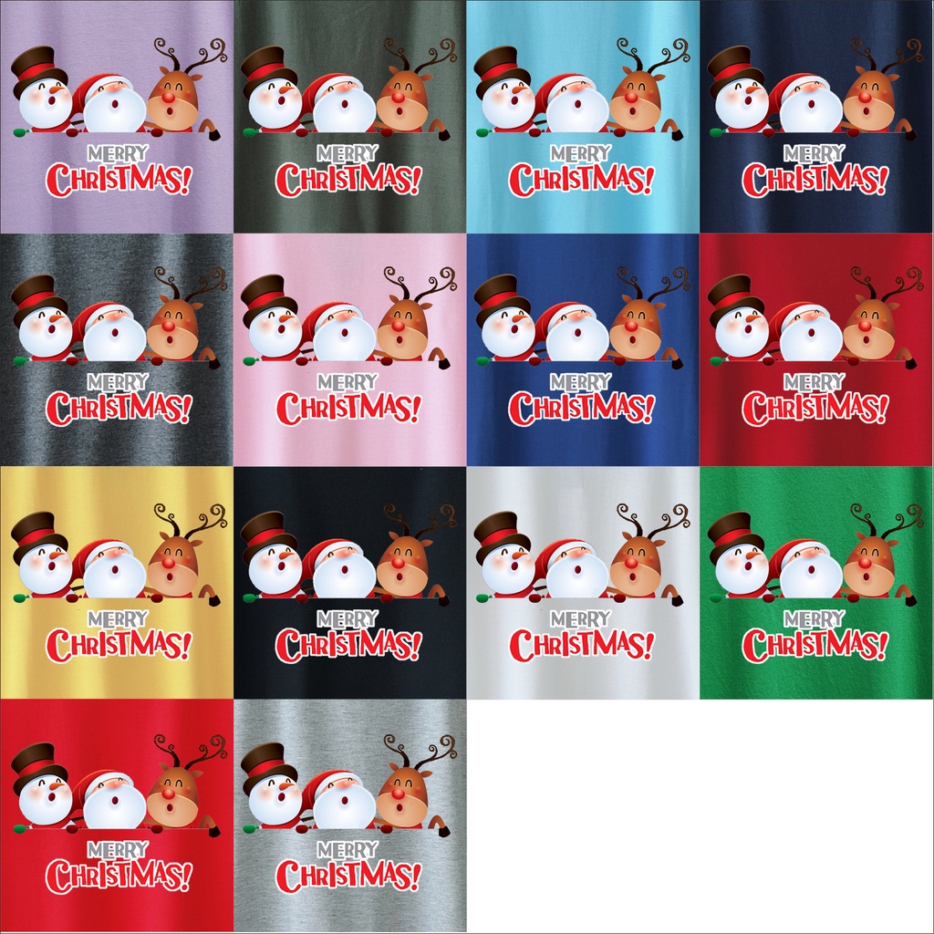 KAOS NATAL / MERRY C2 BERTIGA C / MERRY CHRISTMAS TSHIRT / KAOS ROHANI KRISTEN / KAOS UNISEX / KAOS PRIA / KAOS WANITA